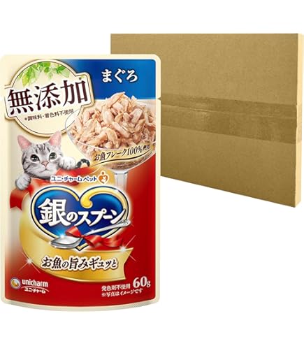 Amazon | 銀のスプーン パウチ まぐろ 60g×16コ | unicharm | ウェット