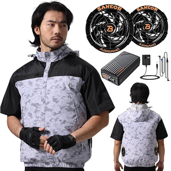 Amazon.co.jp: [mobason] 2026革新的な作品 53Vファン付きベスト