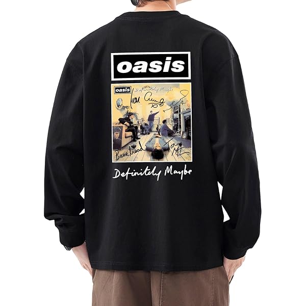 Amazon | [wall of fame] ロックTシャツ 長袖 ロンT OASIS シンプル