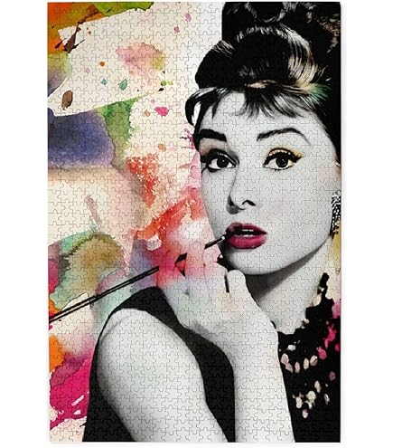 Amazon.co.jp: ジグソーパズル 木製パズル オードリー ヘップバーン