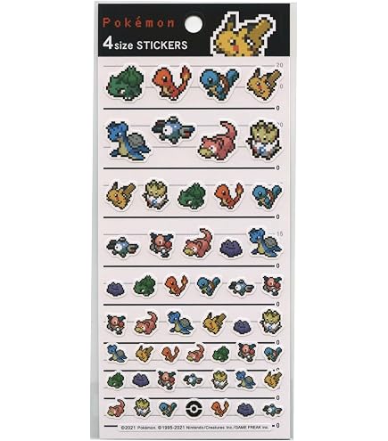 Amazon.co.jp: カミオジャパン ポケットモンスター 4サイズステッカー