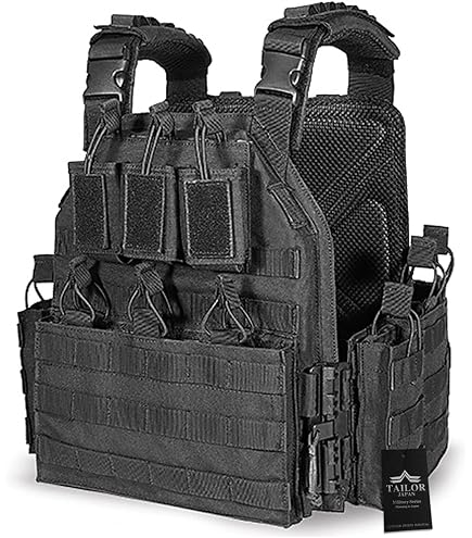 Amazon | EMERSON LBT6094Aスタイル プレートキャリア 3ポーチ付