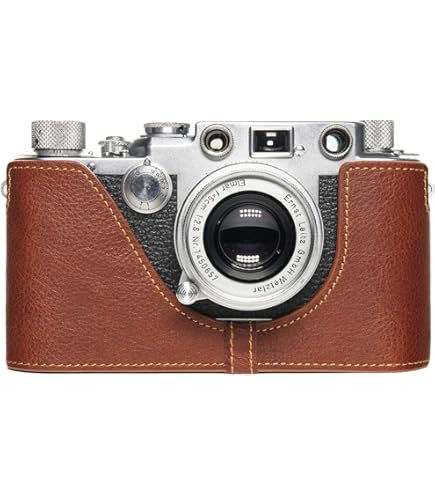 Leica Ⅲf バルナックライカ セルフタイマー 革ケース付き Leica Ⅲf