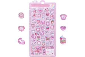 3dシール 立体シール 可愛い 女の子 キラキラ ステッカー 携帯電話飾り/DIY/手帳用 贈り物 手芸用品 (ウサギ)