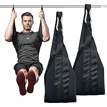 ぶら下がり健康器 + 懸垂補助ストラップ付き Amazon | Socpuro アブストラップ 懸垂 補助用具 2個入り 腹筋