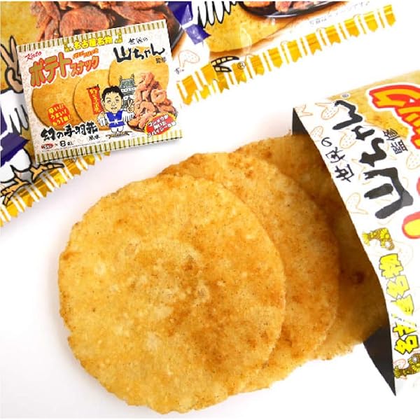 Amazon.co.jp: ポテトスナック 【世界の山ちゃん】幻の手羽先風味 3枚