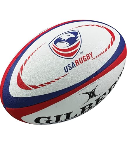 Pallone Da Rugby Gilbert WRS A-XV Taglia 5 - Idrorepellente In Tessuto Hydratec, Resistente Per Allenamenti, Ideale Per Terreni Bagnati, Spedito Sgonfio