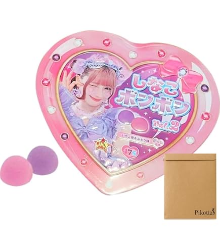 Amazon | リニューアル【グレープ味＆いちご味 しなこボンボン】ハート