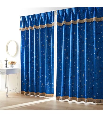 Amazon｜[ベルメゾン] ディズニー カーテン 遮光 遮熱 贅沢仕上げ ジャ