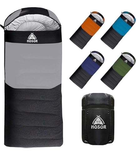 Amazon.co.jp: HOSUR 寝袋 シュラフ 封筒型 軽量 230T防水超暖かい