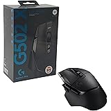 Yu&Mi G502 X LIGHTSPEED 無線 ワイヤレス ゲーミングマウス,HERO 25K センサー,ハイブリッドスイッチ LIGHTFORCE,軽量102g, 13個 プログラム可能 ボタン,G502XWL,kobuta保証書付 海外正規