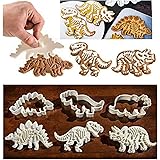 恐竜 クッキー型 ダイナソー お菓子作り 親子 パーティー 化石 トリケラトプス ステゴサウルス ティラノサウルス 3種 セット