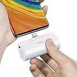 iWALK 超小型 モバイルバッテリー 4500mAh USB-C コネクター内蔵 直接充電 コードレス コンパクト Samsung S24/S23/S22/S20/S10 Note 20/10 LGなど充電対応 PSE認証済 (Android Ty