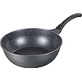 【Amazon.co.jp限定】 和平フレイズ(Wahei freiz) 超軽量 いため鍋 28cm ダブルマーブルコート ガス火専用 ブラックACM-9574