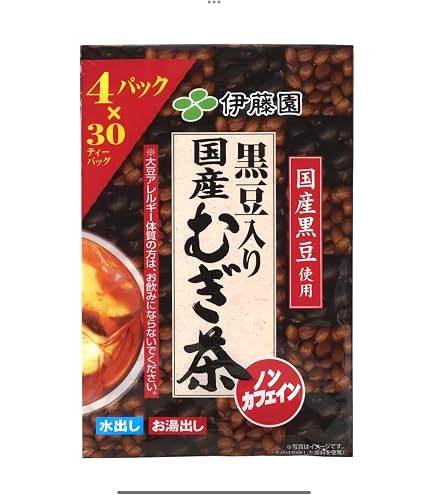 6個セット 30ティーバッグ ×4袋 合計720袋　伊藤園 黒豆入り 国産むぎ茶 Amazon | 伊藤園 黒豆入り 国産むぎ茶 30ティーバッグ ×4袋 | 伊藤園