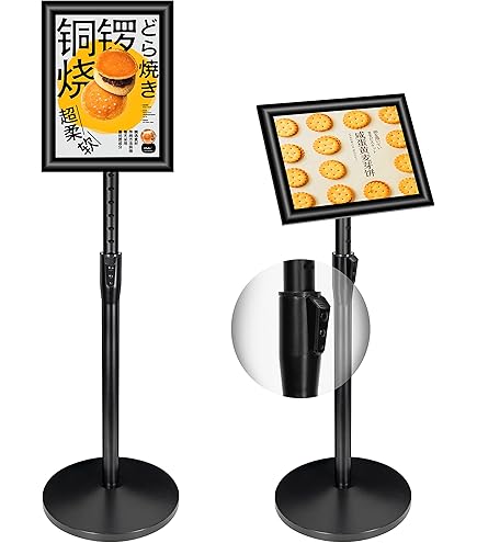 Amazon | 重い立て看板 A4アルミ掲示板 スタンド 伸縮案内板 メニュー