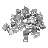 VekAuto フォルクスワーゲンに対応 ビートル 1998-2019 用 30個セット カーボディ Bピラートリムパネルクリップ。耐久性のあるメタル製シルバートーンのインテリアトリム取り付けブラケットクリップです。