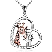 Giraffe Necklace 925 Sterling Silver 