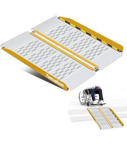 Amazon.co.jp: KIKAIYA 車いす用スロープ 1200mm アルミ スロープ 滑り