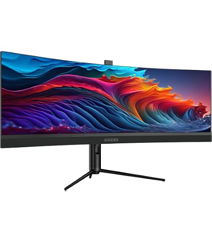 YOGAES 49 Inch Curved Ultrawide Monitor 5120x1440 Dual QHD, 3800R