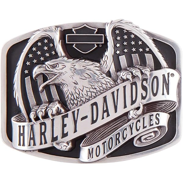 Amazon | Harley-Davidson メンズ ベルト メタル H-D フォント