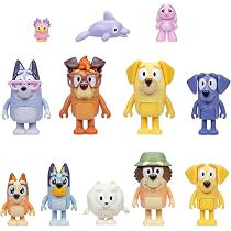 Amazon.co.jp: Bluey(ブルーイ) スーパーファンフィギュア 幼児用