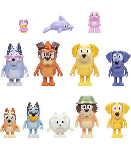 Amazon.co.jp: Bluey Heeler Family 4WD車両とフィギュア4個パック 2.5