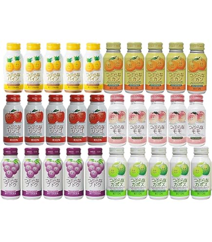 Amazon.co.jp: つぶらなカボスとJAの人気ドリンク8種お試し品 30本