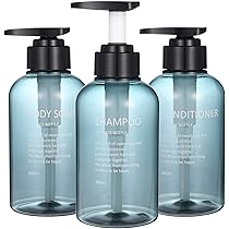 Rady シャンプーボトル　ソープディスペンサー　3本セット Amazon｜300ml ディスペンサー ボトル 空の詰め替え容器