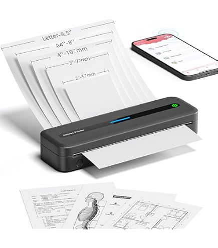 Amazon.co.jp: InkWon A41 Bluetooth対応プリンター、8.27×11.69インチ