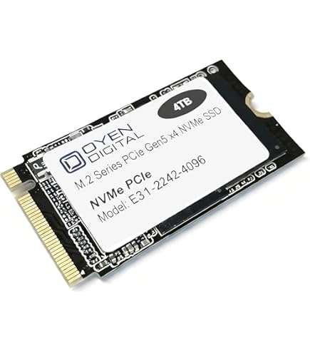Amazon | Oyen Digital 4TB M.2 2242 NVMe PCIe 3D TLC SSD。 | Oyen