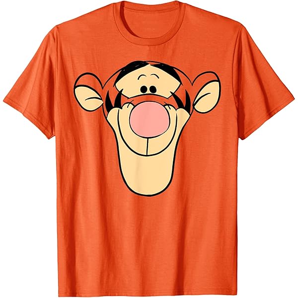 Amazon | ディズニー くまのプーさん ティガーフェイス Tシャツ