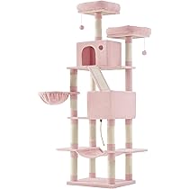 Amazon | FEANDREA キャットタワー 多頭飼い 大型猫用 スリム