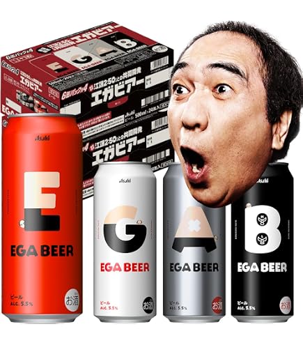Amazon.co.jp: アサヒ EGA BEER 350ml×24本【6缶×4】 アサヒ ビール