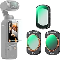 Amazon | K&F Concept DJI OSMO Pocket 3用磁気式フィルター CPL+1/4 