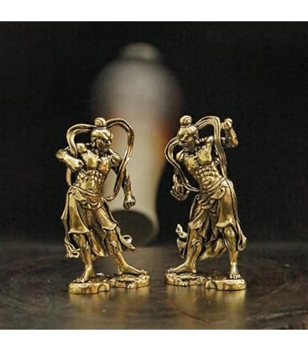 Amazon.co.jp: 仏像 置物 金剛力士像 阿吽像 仁王像 金剛力士 2種