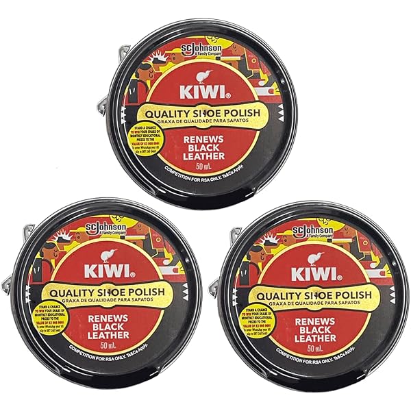 Amazon.co.jp: KIWI キウイ 靴クリーム 2個セット 黒2個 : ファッション