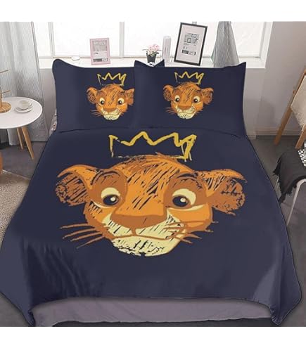 Amazon｜3195 ディズニー ライオンキング シングル 掛け布団カバー+枕  