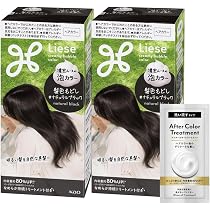 リーゼ 泡カラー 髪色もどし ナチュラルブラック