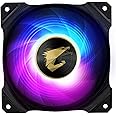 Gigabyte AORUS 120mm スリーブベアリング ARGB コンピューターケースファン ブラック