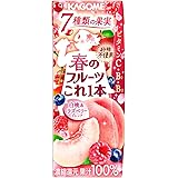 カゴメ 春のフルーツこれ一本 白桃＆ラズベリーブレンド 200ml×24本
