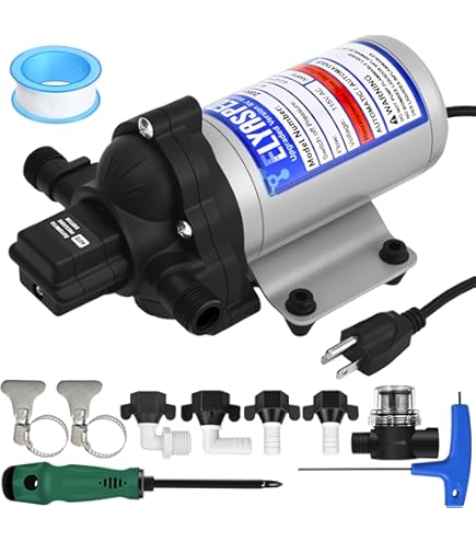 Amazon.co.jp: SHURflo 工業用ダイヤフラムウォーターポンプ - 198 GPH