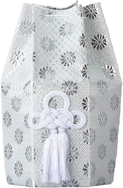 Hirogane Bone Division Bag / Silver / For 4 sun / Bone Cover / Cremation Urn Cover / Direct Funeral / Family Funeral / Divided Ashes / Memorial Service at Hand / Burial / Pet - 1