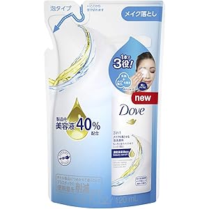 Dove ダヴ 3in1 メイクも落とせる 泡 洗顔料 つめかえ用 120ml