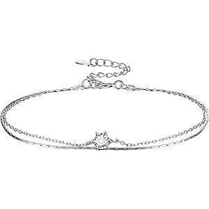 ブレスレット レディース 925 ブレスレット一粒 CZダイヤモンド シルバー金属アレルギー対応 ファッション ジュエリ…