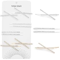 ヘアクリップ ヘアピン2本セットお値下げ検討 Amazon | YISCOKO ヘアピン （8本セット）髪 ピン セット髪束ね 前髪
