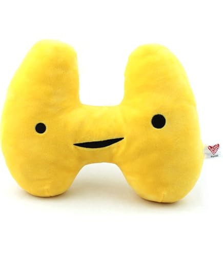 I Heart Guts Larynx & Trachea Plush Toy - 12 Inch Voice Box Stuffed Animal With Educational Tag