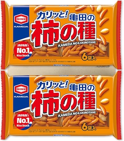 【柿の種】 Amazon.co.jp: 亀田製菓 亀田の柿の種6袋詰 180g×12袋 : 食品・飲料・お酒