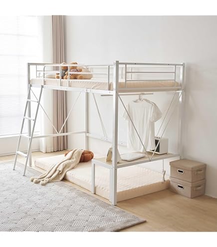 Amazon｜オーエスジェイ(OSJ) ロフトベッド パイプベッド シングル 耐