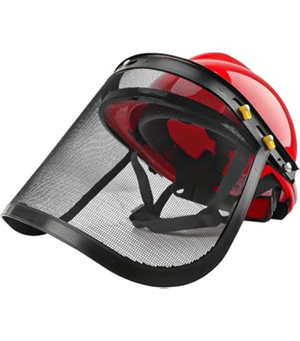 Amazon.co.jp: フェイスガード 林業用ヘルメット用 メッシュ